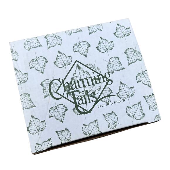 Charming Tails by Fitz and Floyd 2000 "Pumpkin Harvest" Candle Holder - Picture 4 of 7